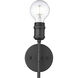 Axel 1 Light 4.75 inch Matte Black Wall Sconce Wall Light in No Shade